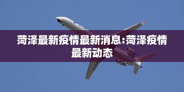 菏泽最新疫情最新消息:菏泽疫情最新动态