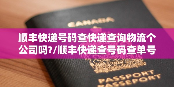 顺丰快递号码查快递查询物流个公司吗?/顺丰快递查号码查单号吗