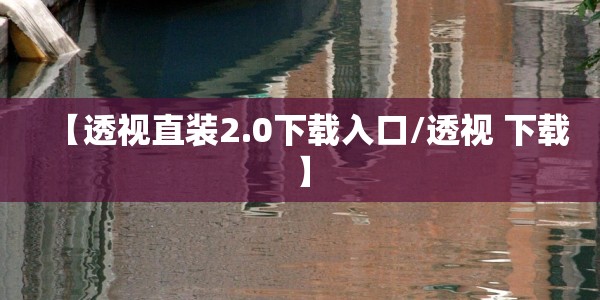 【透视直装2.0下载入口/透视 下载】