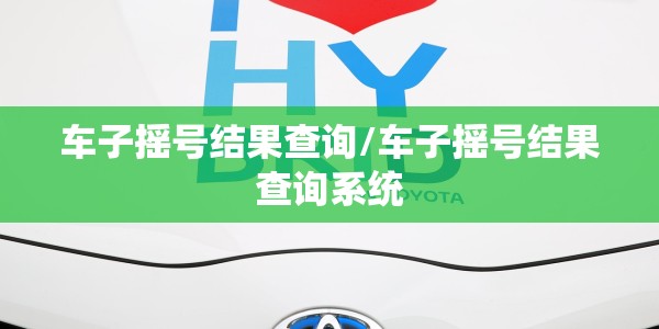 车子摇号结果查询/车子摇号结果查询系统